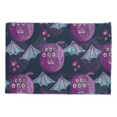 Monster-Fledermäuse: Niedlicher Cartoon Vintag Kissenbezug (Rückseite)