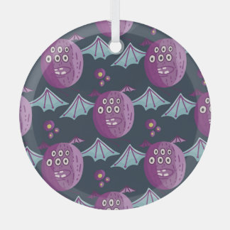 Monster Fledermäuse: Süße Cartoon-Vintage Ornament Aus Glas