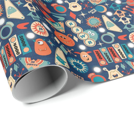 Monster Flipper Geschenkpapier (Rolleneckpunkt)