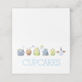 Monster Food Zeltkarten, Monster Place Einstellung Platzkarte (Außenseite Aufgefaltet)