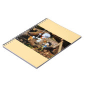 Monster Fubby op schommel. Notizblock (Linke Seite)