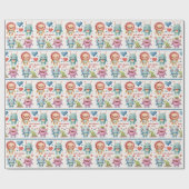 Monster fügt dem Niedliche Geburtstag-Junge-Mädche Geschenkpapier (Flach)