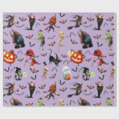 Monster Full Halloween Geschenkpapier (Flach)
