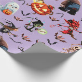 Monster Full Halloween Geschenkpapier (Ecke)