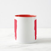 Monster für seine Tasse Initial Red Monogram Lette (Zentrum)