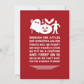 Monster Gang, Halloween-Party Einladung (Rückseite)