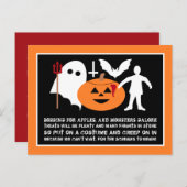Monster Gang, Halloween-Party Einladung (Vorne/Hinten)