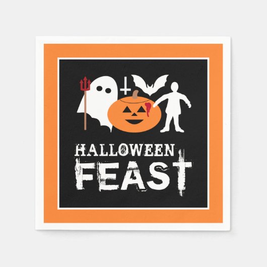 Monster Gang, Halloween-Party Serviette (Vorderseite)