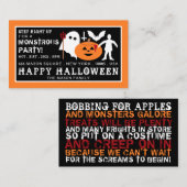 Monster Gang, Halloween-Party Ticket Einladung (Vorne/Hinten)