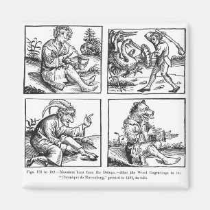 Monster geboren von der Überschwemmung Magnet