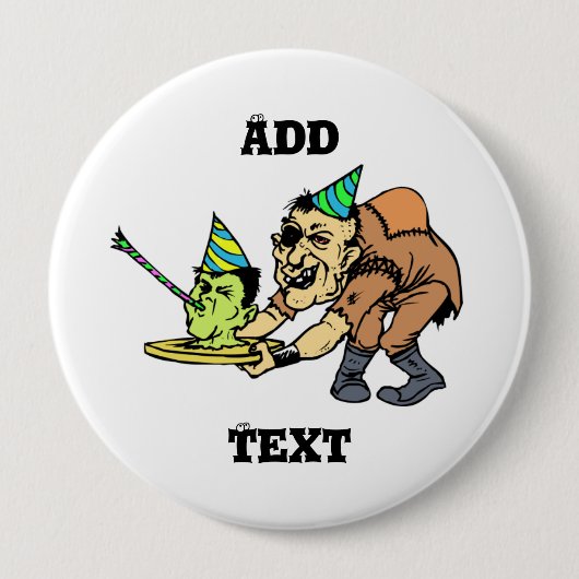 "Monster-Geburtstags-" Knopf Button (Vorderseite)