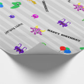 Monster-Geburtstags-Packpapier Geschenkpapier (Ecke)