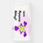 Monster-Geburtstagsbanner Banner (Vertikal)