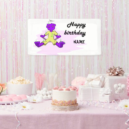 Monster-Geburtstagsbanner Banner (Party)