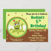 Monster-Geburtstagseinladung Einladung (Vorne/Hinten)