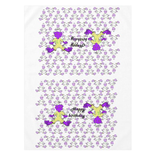 Monster-Geburtstagskleidung Tischdecke (Vorderseite)