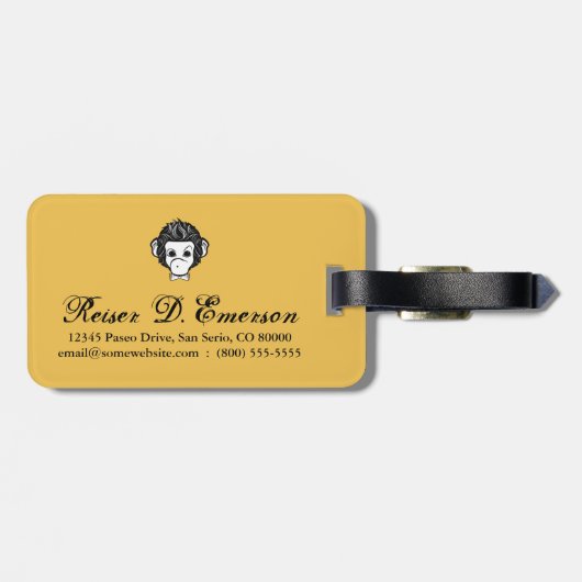 Monster Gepäckanhänger (Rückseite horizontal)