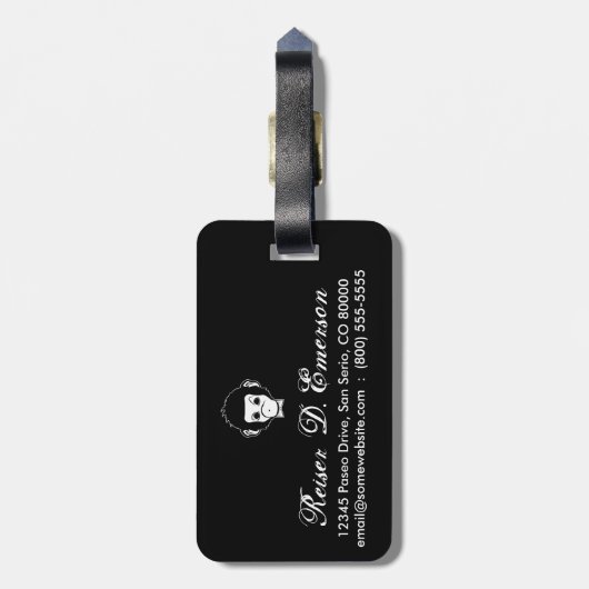 Monster Gepäckanhänger (Rückseite vertikal)