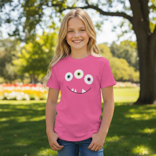 Monster Gesicht Drei Augen T-Shirt