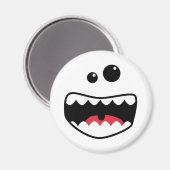 Monster-Gesicht Magnet (Vorderseite/Rückseite)