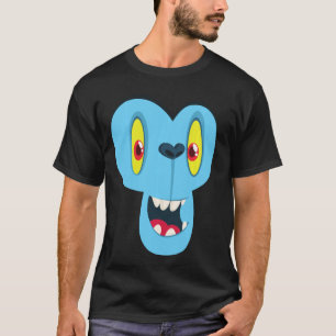 Monster-Gesicht Männer-Frauenkostüm Hallowee T-Shirt