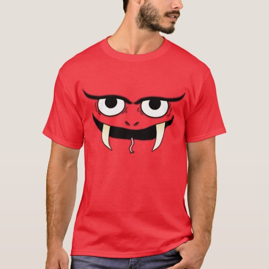 Monster-Gesicht T-Shirt (Vorderseite)