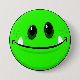 Monster-Gesichts-Knopf Button