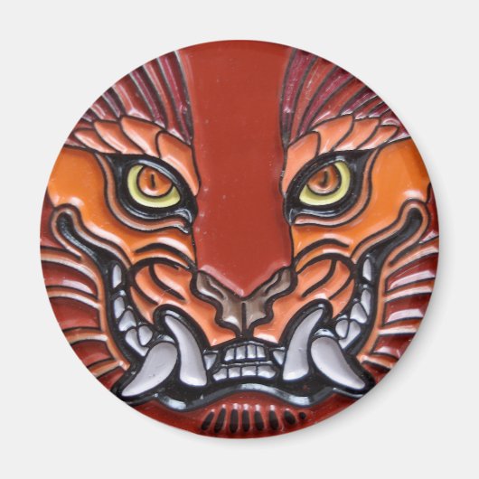 Monster-Gesichtsmagnet Magnet (Vorne)