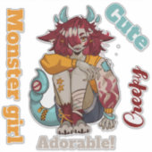 Monster girl aufkleber (Vorderseite)