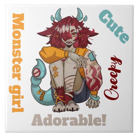 Monster Girl  Fliese (Vorderseite)