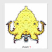 Monster-Gott-Gesicht Aufkleber (Blatt)