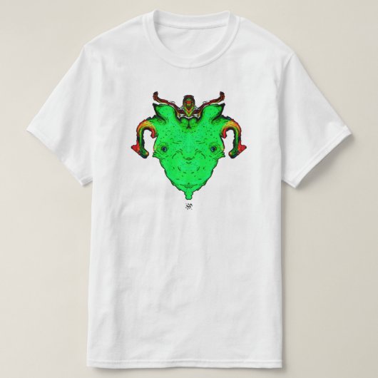 Monster-Gott-Gesicht T-Shirt (Design vorne)