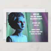 Monster Green und Lila Braut Frankensteins Einladung (Vorderseite)