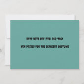 Monster Green und Red Bride Frankensteins Einladung (Rückseite)