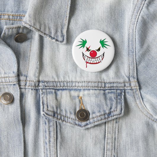 Monster Grin Clown Face Button (Beispiel)