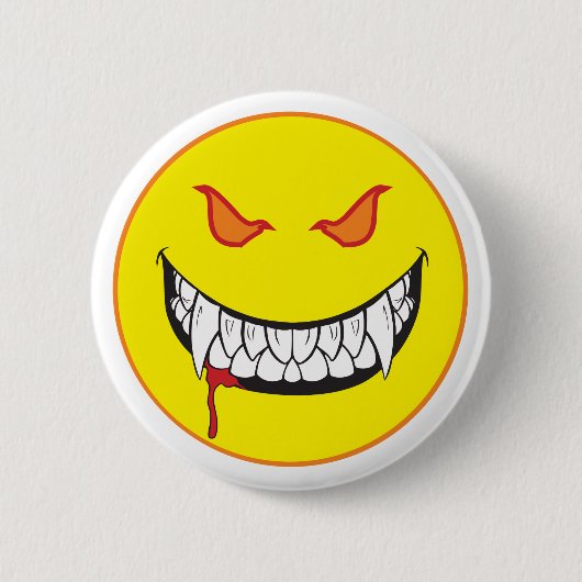 Monster Grin Happy Face Button (Vorderseite)