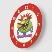 Monster Große Wanduhr (Winkel)