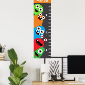 Monster Growth Chart Poster (Heimbüro)