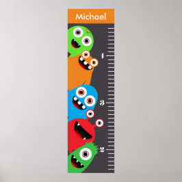 Monster Growth Chart Poster