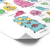 Monster haben Gefühl Poster (Ecke)