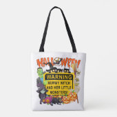 Monster Halloween, Mummy Hexe Tasche (Rückseite)