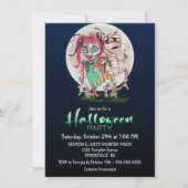 Monster-Halloween-Party Einladung (Vorderseite)