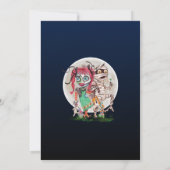 Monster-Halloween-Party Einladung (Rückseite)