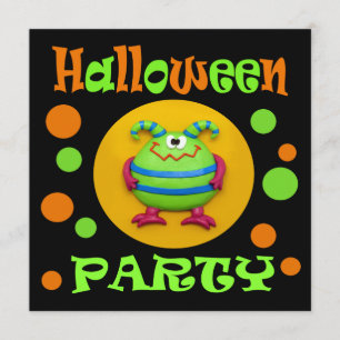 Monster-Halloween-Party Einladung