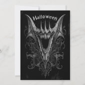 Monster-Halloween-Party Einladung (Rückseite)