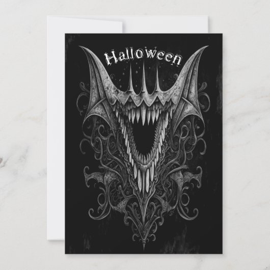 Monster-Halloween-Party Einladung (Rückseite)