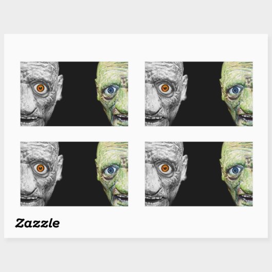 MONSTER HALLOWEEN STICKERS RECTANGLE (Blatt)