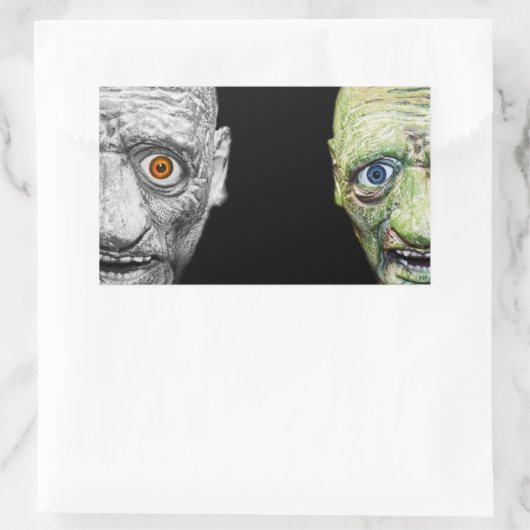 MONSTER HALLOWEEN STICKERS RECTANGLE (Tasche)