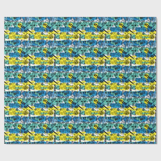 Monster Hand Drawing Kids Pattern Geschenkpapier (Flach)