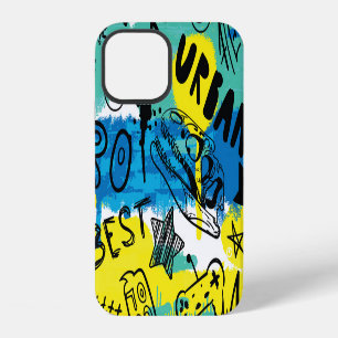 Monster Hand Drawing Kids Pattern iPhone 12 Hülle
